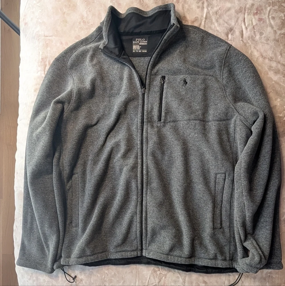 Polo Ralph Lauren Performance Grey Fleece Lined Jacket 2XL Full-Zip